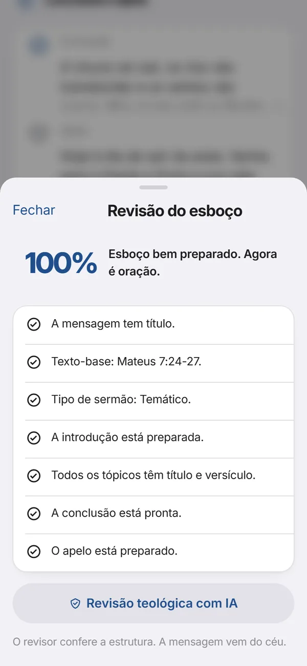 Revisão do esboço com nota 100%